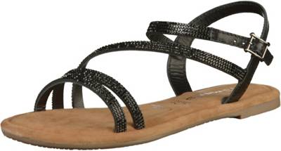 tamaris riemchensandalen schwarz