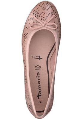 Tamaris, 1 22124 20 548 Damen Light Rose Rosa Ballerina mit Tamaris, 1 22124 20 548 Damen Light Rose Rosa Ballerina mit