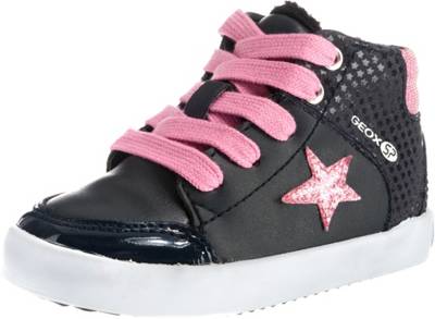 GEOX, Lauflernschuhe GISLI PATCH für Mädchen, gefüttert, Stern, blau GEOX, Lauflernschuhe GISLI PATCH für Mädchen, gefüttert, Stern, blau