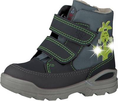 PEPINO by RICOSTA, Baby Winterstiefel Blinkies BIXI, Sympatex, Weite M,für Jungen, hellblau Schwarz Ricosta SYMPATEX Winterstiefel Reduziert