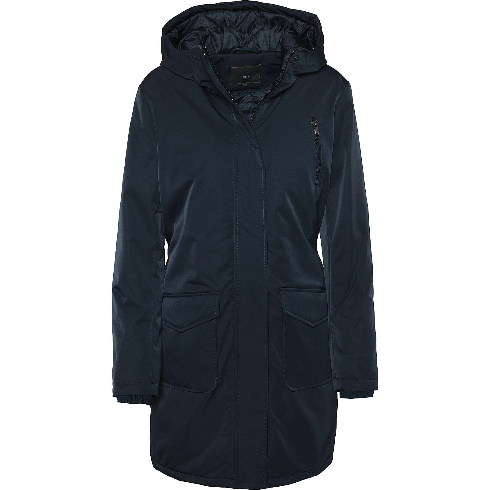 ICHI Wintermantel dunkelblau Damen Gr. 38 ICHI Wintermantel dunkelblau Damen Gr. 38