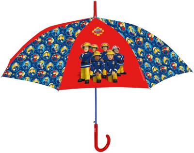Feuerwehrmann Sam Kinder Stockschirm Regenschirm Schirm transparent manuell