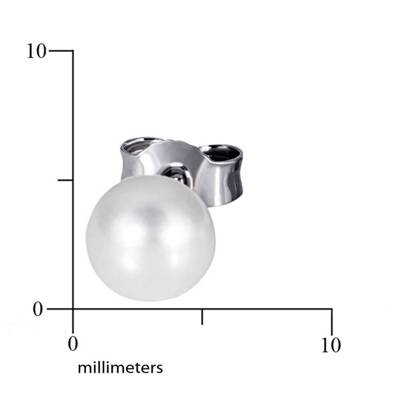 Paar Ohrstecker 925/- Silber 2 Süßwasserperlen Ohrstecker 2