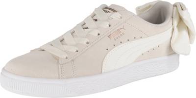 Suede Bow Sneakers Low