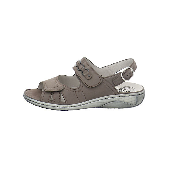 Schuhe Komfort-Sandalen WALDLÄUFER Sandalen/Sandaletten grau