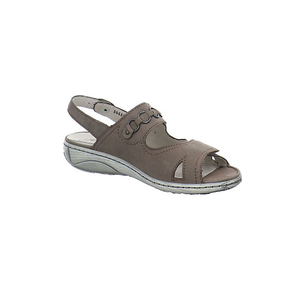 Schuhe Komfort-Sandalen WALDLÄUFER Sandalen/Sandaletten grau