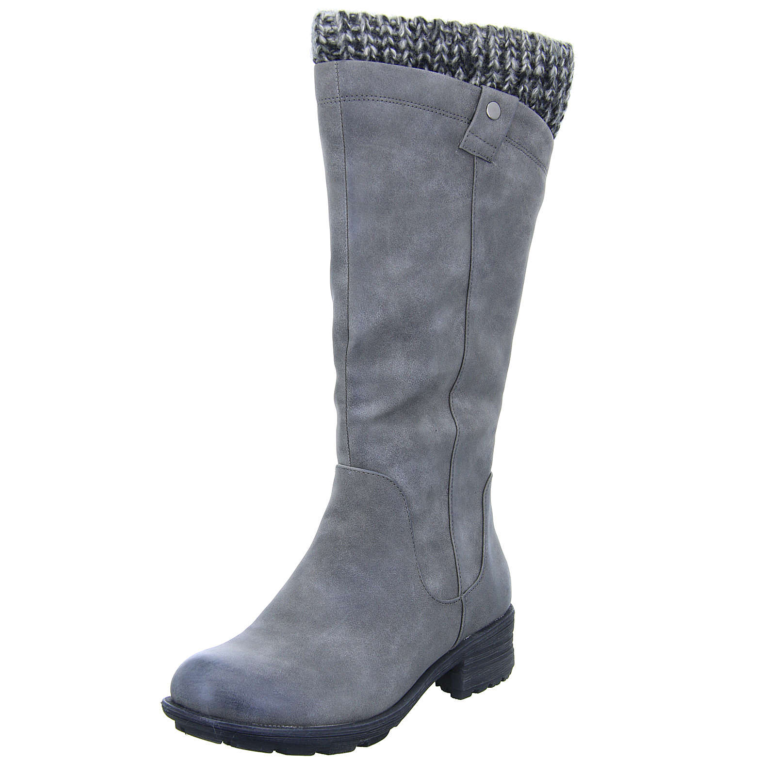 Alyssa WM201387-GY Weitschaftstiefel grau Damen Gr. 37 Alyssa WM201387-GY Weitschaftstiefel grau Damen Gr. 37