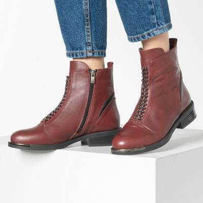 JOLANA & FENENA, Klassische Stiefeletten, rot | mirapodo JOLANA & FENENA, Klassische Stiefeletten, rot | mirapodo