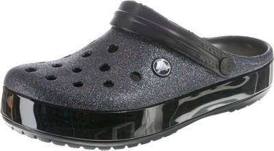 crocs glitter platform clog