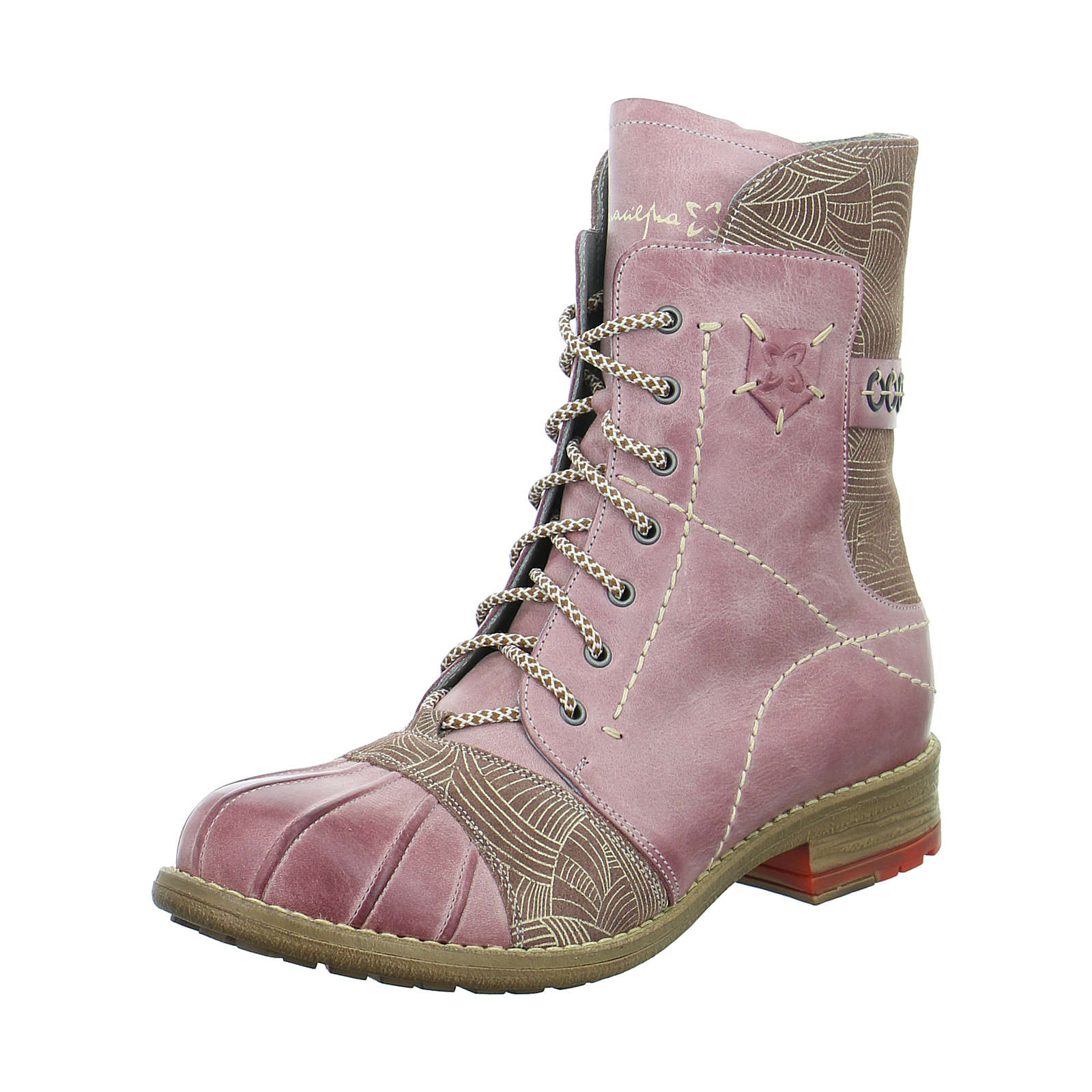 Maciejka Schnürstiefel rosa Damen Gr. 38 Maciejka Schnürstiefel rosa Damen Gr. 38