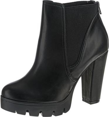 Bull Boxer Stiefel echt Leder Plateau Kleiderkreisel Bullboxer Plateau Stiefelette, schwarz 1032135 auf reno.at