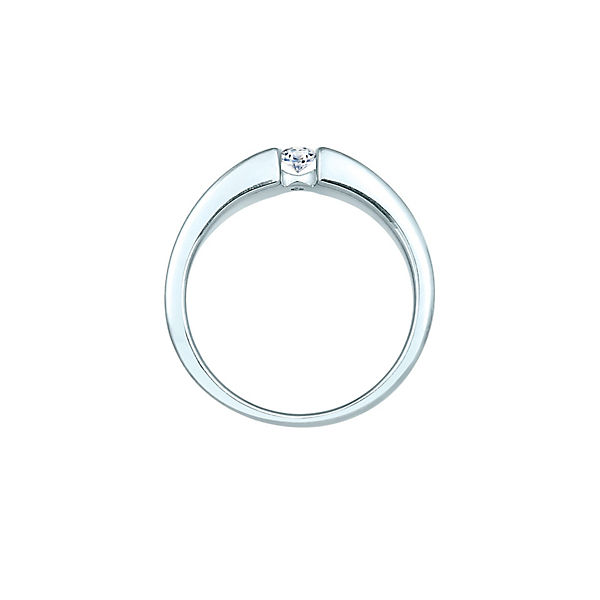 Accessoires Ringe Elli DIAMONDS Elli Diamonds Ring Verlobungsring Diamant (0.11 Ct.) 585 Weißgold Ringe silber