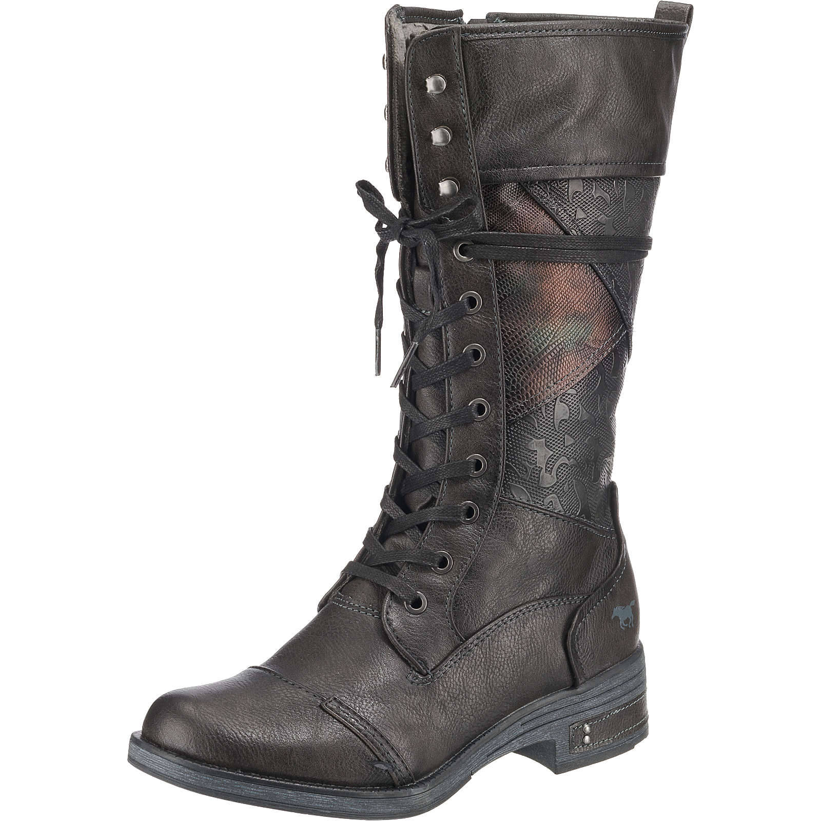MUSTANG Schnürstiefel dunkelgrau Damen Gr. 36 MUSTANG Schnürstiefel dunkelgrau Damen Gr. 36