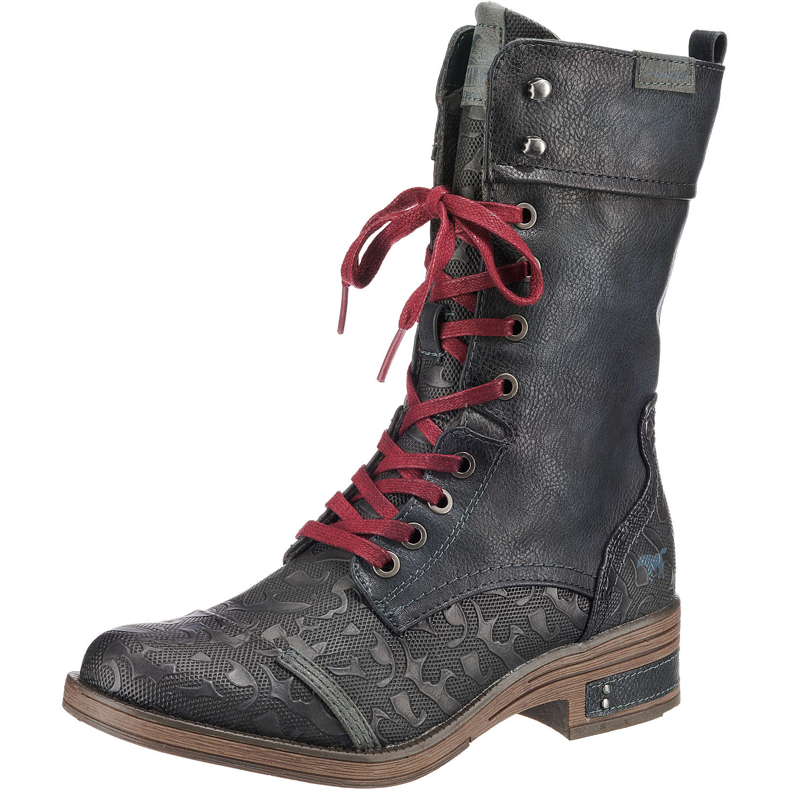 MUSTANG Schnürstiefel dunkelblau Damen Gr. 40 MUSTANG Schnürstiefel dunkelblau Damen Gr. 40