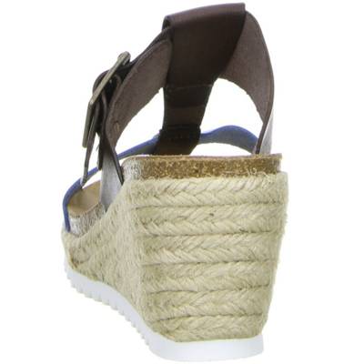 Vista Damen Pantoletten braun/blau mehrfarbig PR7644