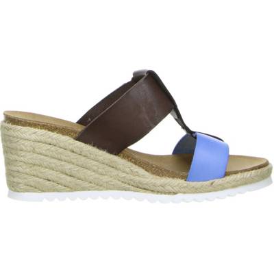 Vista Damen Pantoletten braun/blau mehrfarbig PR7644