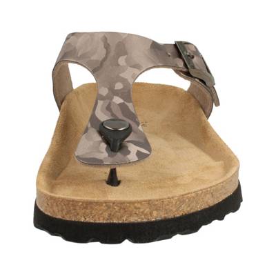 Eine Sandale hergestellt in kleinen Manufakturen in der EU. mit anatomisch geformten Kork-Fußbett Zehentrenner in 21 Farben und vielen Größen BOnova Ibiza 