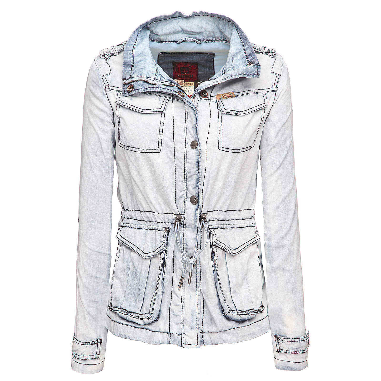 khujo Jacke MOS Übergangsjacken grau Damen Gr. 36 khujo Jacke MOS Übergangsjacken grau Damen Gr. 36