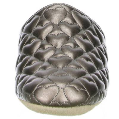 Maria Moda Damen Hausschuhe Pantoffeln Herzoptik bronze bronze