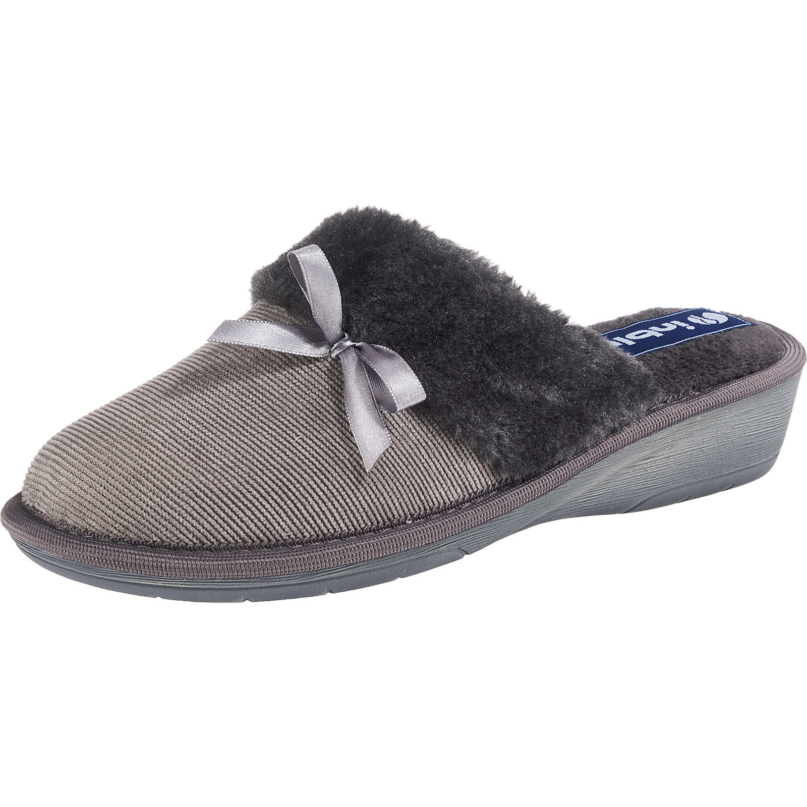 INBLU Pantoffeln grau Damen Gr. 37 INBLU Pantoffeln grau Damen Gr. 37