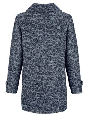Laura Kent Boucléjacke Knöpfe langarm Knöpfe animal print Figurumspielend Kunstfaser Übergangsjacken 2