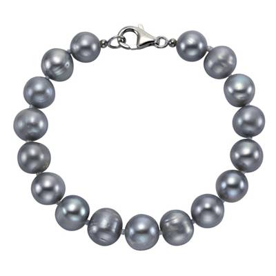 ZEEme Pearls Armband 925/- Sterling Silber Perle grauArmbänder