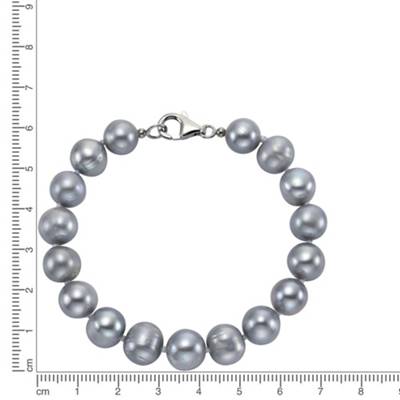 ZEEme Pearls Armband 925/- Sterling Silber Perle grauArmbänder 2