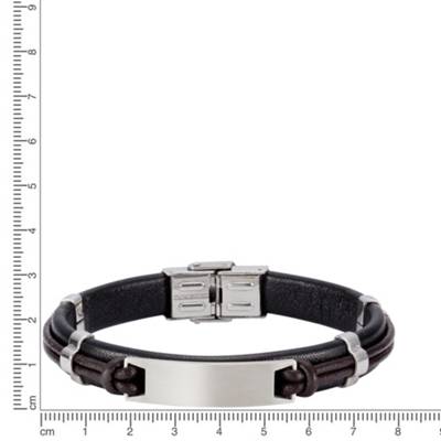nox Armband Leder braun EdelstahlArmbänder 2