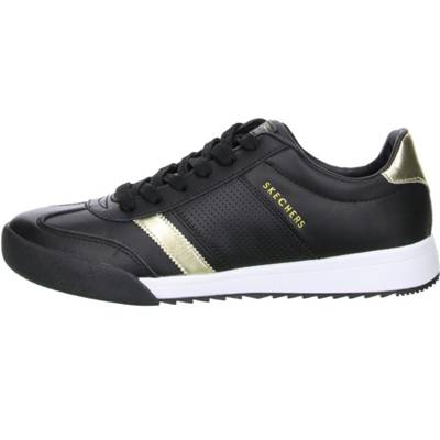 SKECHERS, SKECHERS Zinger-Flicker Damen Halbschuhe Sneaker schwarz/gold