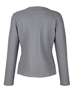 Sweatjacke Reißverschluss langarm Reißverschluss uni Figurumspielend Baumwolle Sweatjacken 2