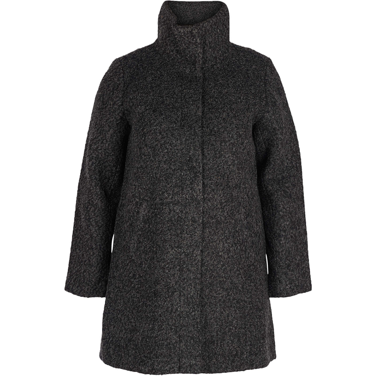 Zizzi Wintermantel dunkelgrau Damen Gr. 48 Zizzi Wintermantel dunkelgrau Damen Gr. 48