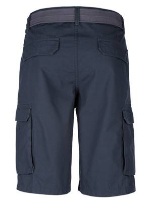 Boston Park Bermuda Gürtel Reißverschluss,Knopf uni Regular Fit Baumwolle Stoffhosen 2