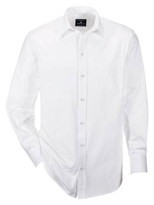 Hemd langarm Knopfleiste uni Regular Fit halbtransparent Baumwolle Langarmhemden