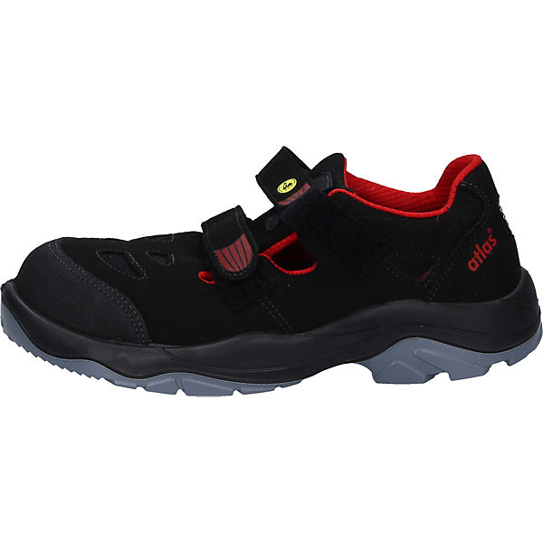 Sicherheitshalbschuhe Sicherheitsschuhe Red Esd Atlas Schwarz Sl rot 36 AR5L4j