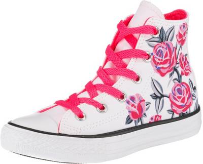 CONVERSE, Sneakers High CTAS HI PINK FOAMNATURAL IVORYWHITE für Mädchen, pink CONVERSE, Sneakers High CTAS HI PINK FOAMNATURAL IVORYWHITE für Mädchen, pink