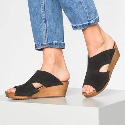 Wood-Binna Wedge Flex Sandal Pantoletten 2