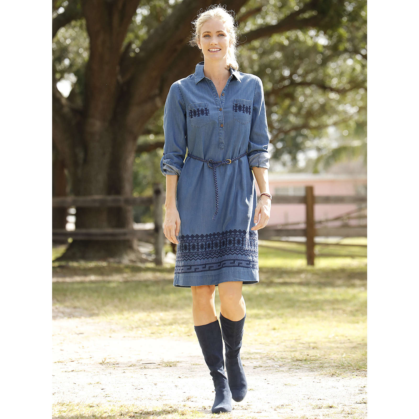 Laura Kent Jeanskleid blau Damen Gr. 46 Laura Kent Jeanskleid blau Damen Gr. 46