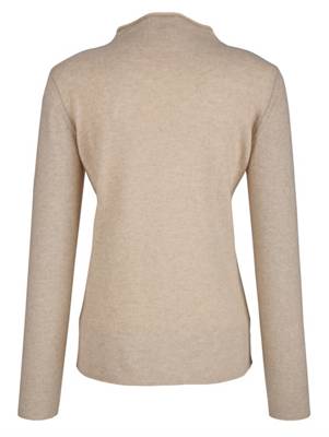 Pullover langarm uni Figurnah blickdicht Kaschmir Pullover 2