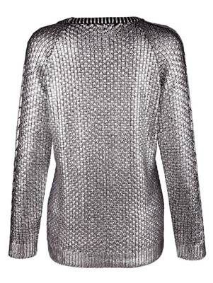Laura Kent Pullover langarm uni Figurumspielend blickdicht Baumwolle Pullover 2