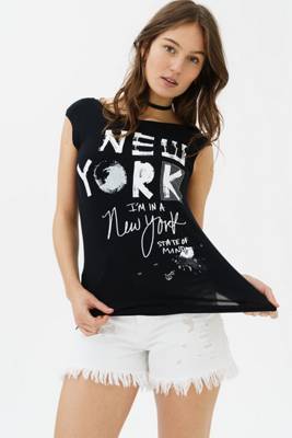 trueprodigy Shirt Josie mit New York-Print Tops