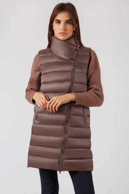 Finn Flare Damen Steppweste mit asymmetrischem Schnitt