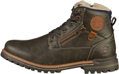 by Stiefelette Schnürstiefeletten, dunkelgrau Gute Qualität Beste Qualität Dockers by Gerli Herren Schuhe in gr.46