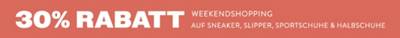 30% Rabatt auf Sneakers, Slipper, Sportschuhe & Halbschuhe