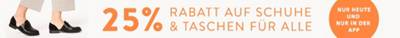 25 % Rabatt auf Schuhe & Taschen