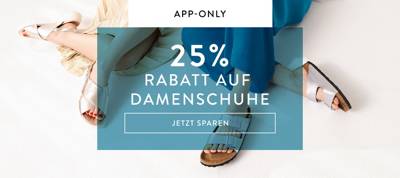 -25% auf Damenschuhe App only