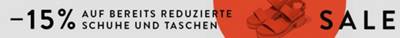 -15 % auf bereits reduzierte Schuhe & Taschen für Damen & Herren in der App
